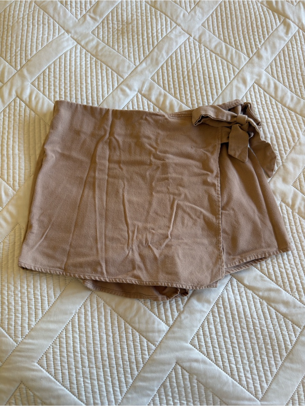 Women’s Blashe Taupe Wrap Skort with Side Tie